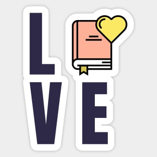 Book Love Sticker